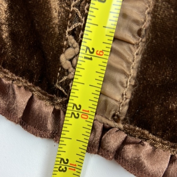 RED Coral Crushed Velvet and Lace Button Up Blazer - Picture 9 of 12